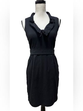 Escada Sport Size 32/XS Black Wool Blend Lightweight Sleeveless Pencil Dress